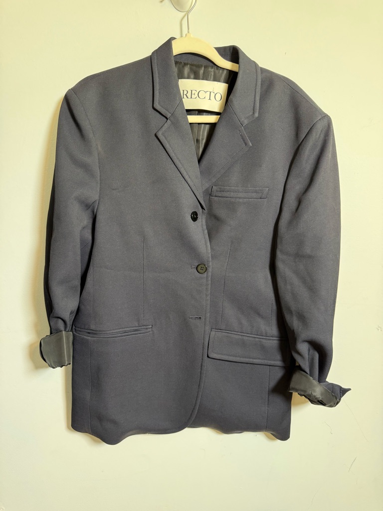 Recto Tailored Blazer Jacket S Minimalist Blend Designer Korea Chic Workwear
